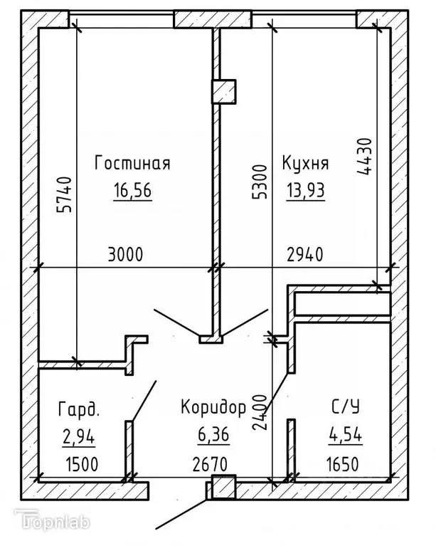 1-к кв. Кабардино-Балкария, Нальчик ул. Идарова, 176 (45.6 м) - Фото 2