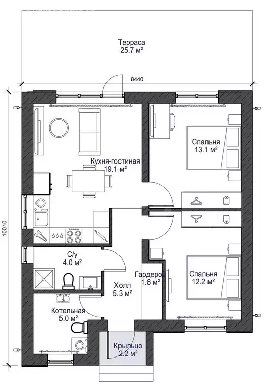 Дом в Тюменская область, Нижнетавдинский муниципальный округ, село ... - Фото 1