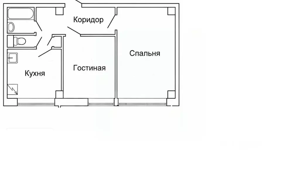 2-к кв. Москва пер. Пушкарев, 15 (58.4 м) - Фото 2