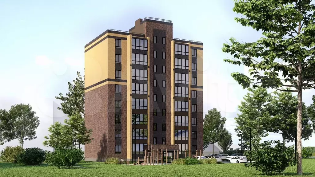 1-к. квартира, 40,1 м, 1/8 эт. - Фото 1