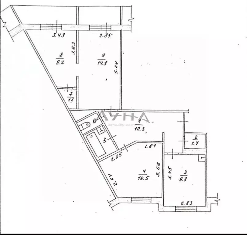 3-к кв. Татарстан, Набережные Челны Сармановский тракт, 10 (68.0 м) - Фото 1