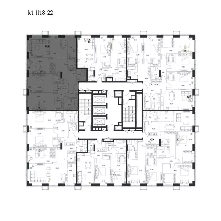 4-комнатная квартира: Москва, проспект Андропова, 9/1 (136.2 м) - Фото 2
