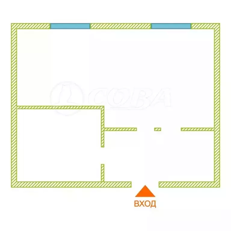 Квартира-студия: Курган, улица Чкалова, 3 (31 м) - Фото 2