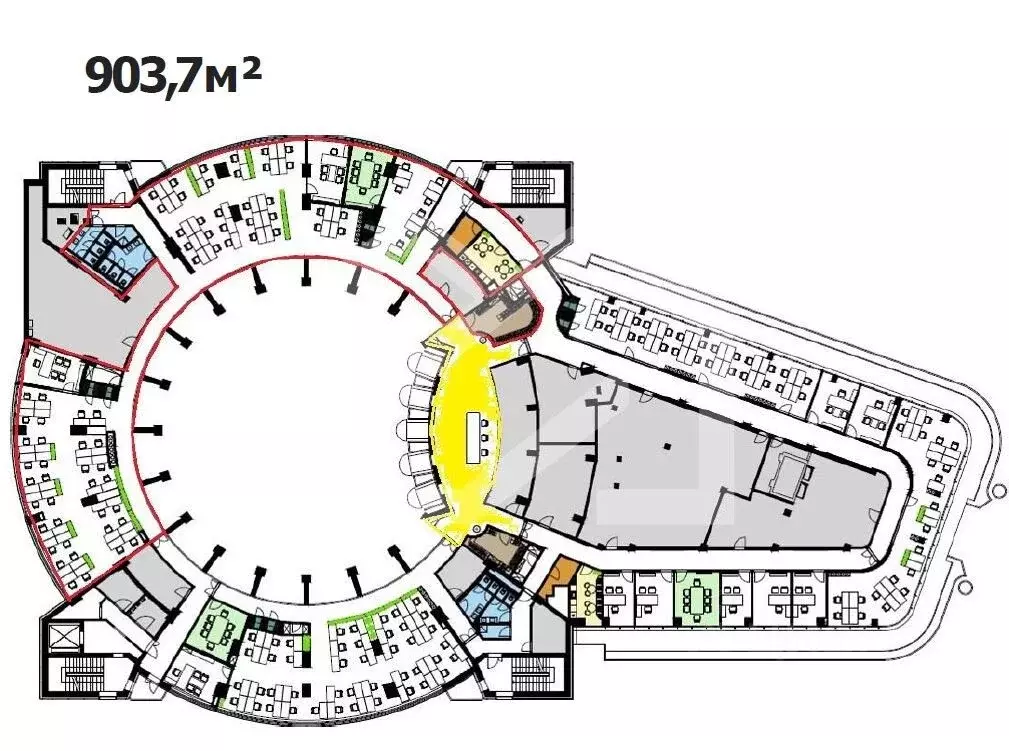 Помещение свободного назначения в Москва Тестовская ул., 10 (904 м) - Фото 2