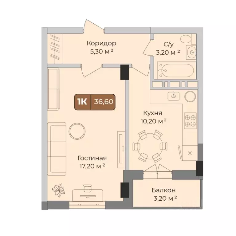 1-к кв. Краснодарский край, Краснодар Музыкальный мкр, ул. Имени ... - Фото 1