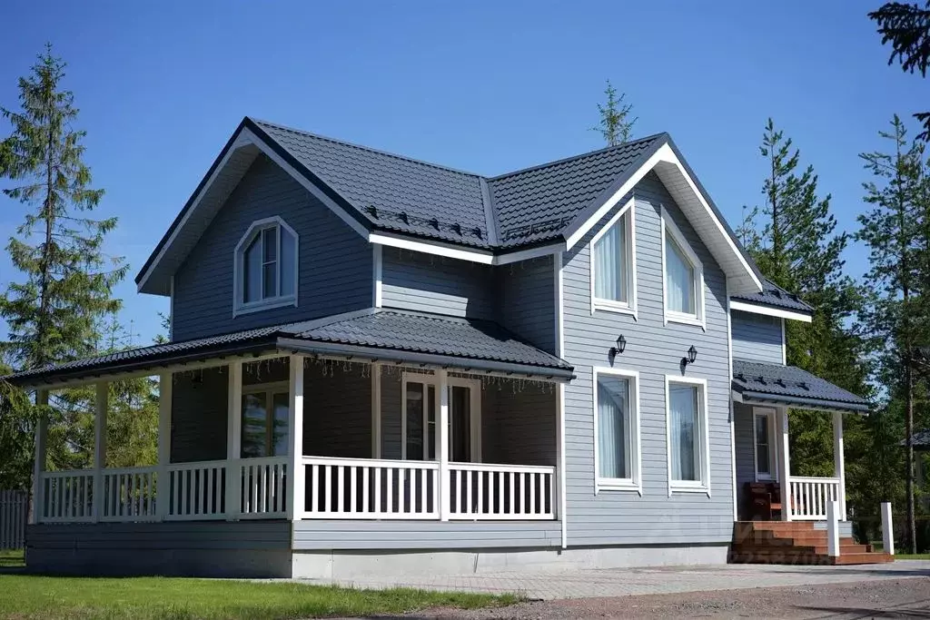 Дом в Ленинградская область, Приозерский район, Сосновское с/пос, д. ... - Фото 2