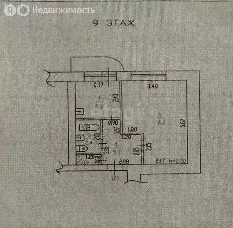 1-комнатная квартира: Барнаул, переулок Ядринцева, 92 (30.5 м) - Фото 1