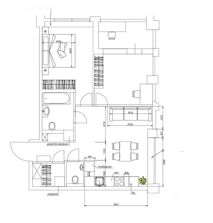 2-к кв. Санкт-Петербург ул. Челюскина, 4 (60.0 м) - Фото 1