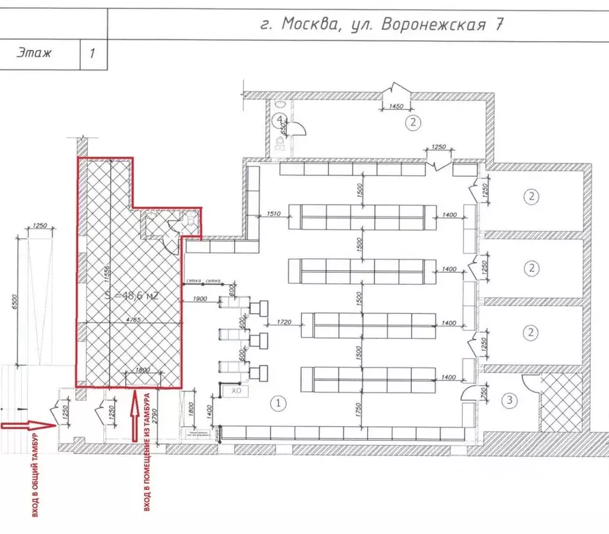 Офис в Москва Воронежская ул., 7 (50 м) - Фото 2