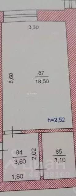 Студия Чувашия, Чебоксары просп. Мира, 76 (25.2 м) - Фото 2