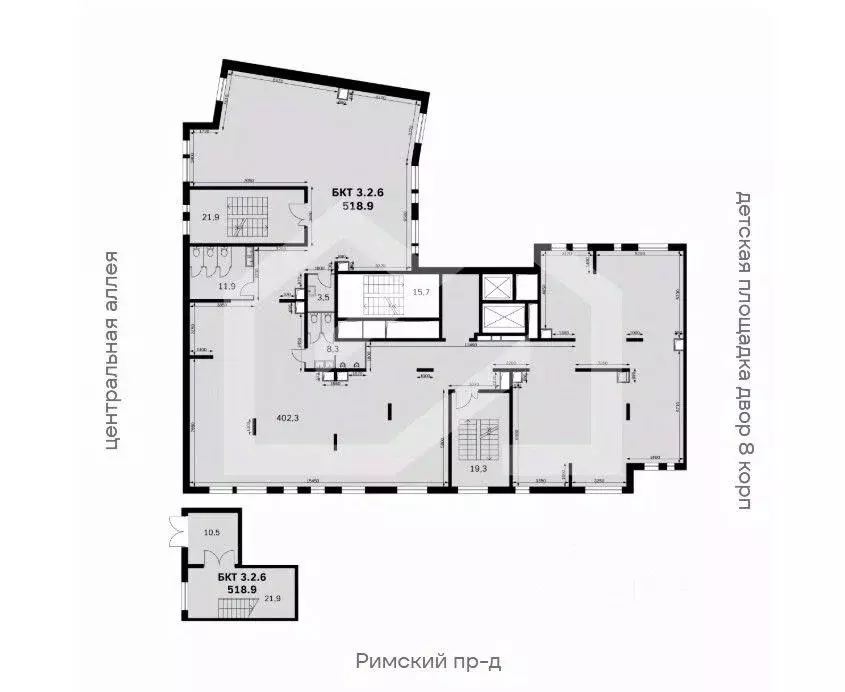 Торговая площадь в Московская область, Ленинский городской округ, пос. ... - Фото 1