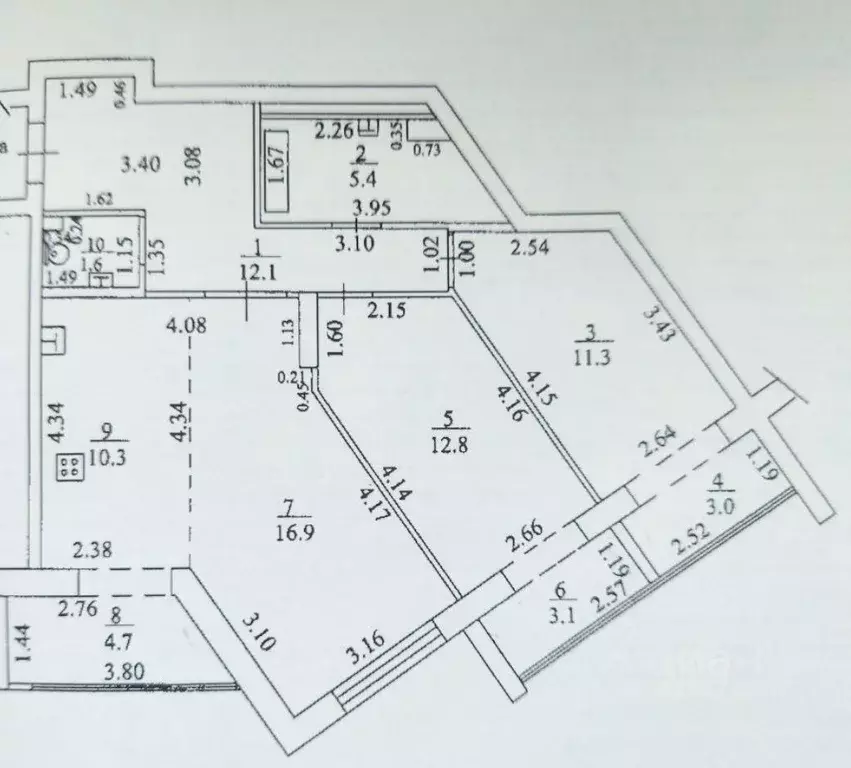 3-к кв. Башкортостан, Уфа ул. Большая Московская, 13 (81.2 м) - Фото 1