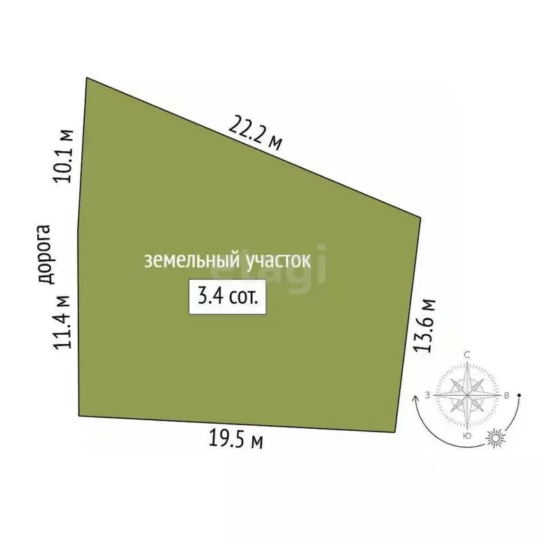 Участок в Севастополь Сатурн садоводческое товарищество,  (3.42 сот.) - Фото 2