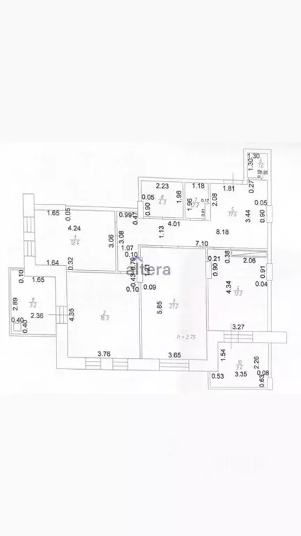 3-к кв. Татарстан, Казань ул. Рашида Нежметдинова, 2 (88.8 м) - Фото 1