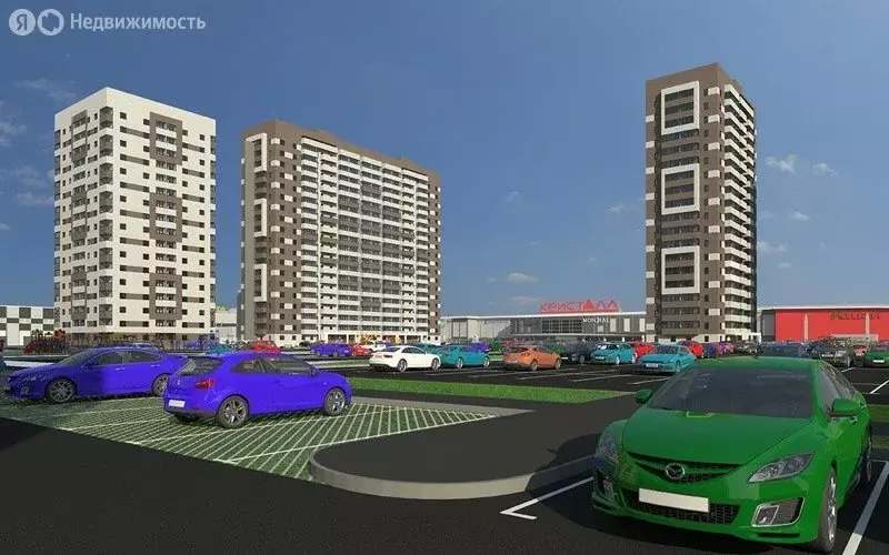 1-комнатная квартира: Тюмень, улица Дмитрия Менделеева, 2к2 (33.5 м) - Фото 1