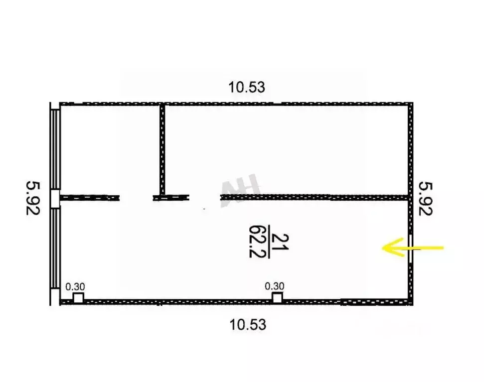 Офис в Москва Бибиревская ул., 2к1 (62 м) - Фото 1