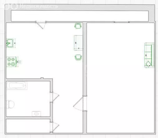 1-комнатная квартира: посёлок городского типа Красное-на-Волге, ... - Фото 1