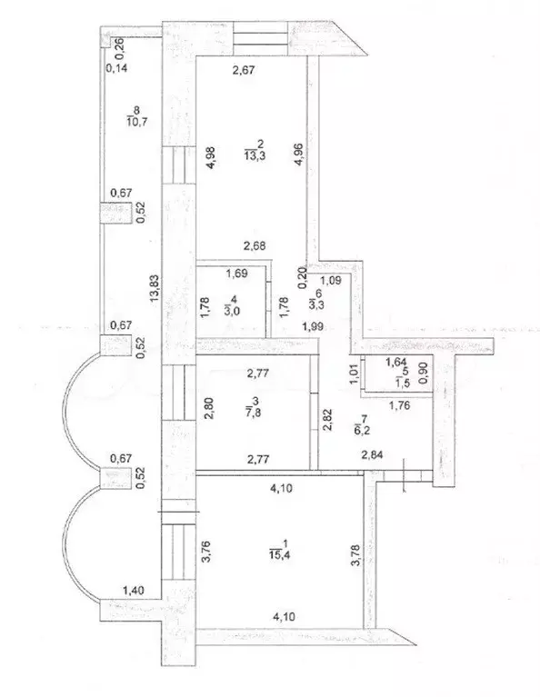 2-к. квартира, 61,2 м, 3/9 эт. - Фото 0
