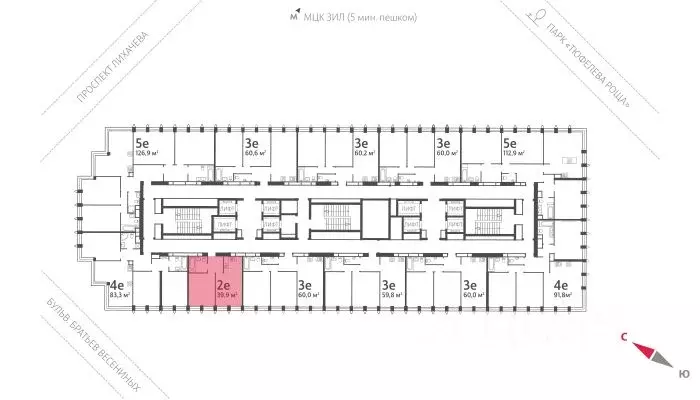 1-к кв. Москва бул. Братьев Весниных, 1 (40.3 м) - Фото 1