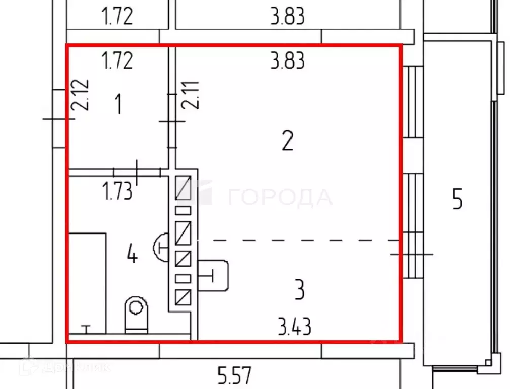Продаётся квартира-студия, 26.8 м - Фото 0