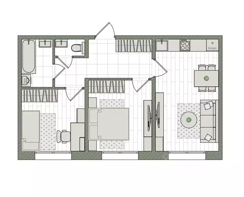 3-к кв. Кировская область, Киров бул. Прибрежный, 6 (51.2 м) - Фото 1