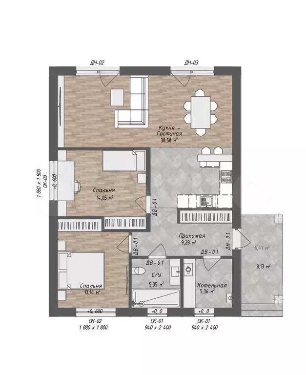 Дом 85 м на участке 8,8 сот. - Фото 1