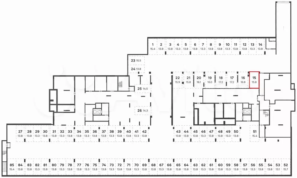 Машиноместо, 16 м - Фото 1