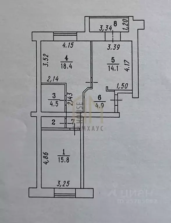 2-к кв. Омская область, Омск ул. Степанца, 3 (63.0 м) - Фото 1