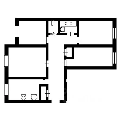 4-к кв. Тюменская область, Тюмень ул. Шишкова, 84 (74.9 м) - Фото 2