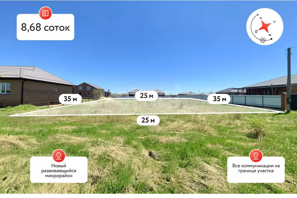 Участок в Краснодарский край, Славянск-на-Кубани ул. Нефтяников (8.68 ... - Фото 1