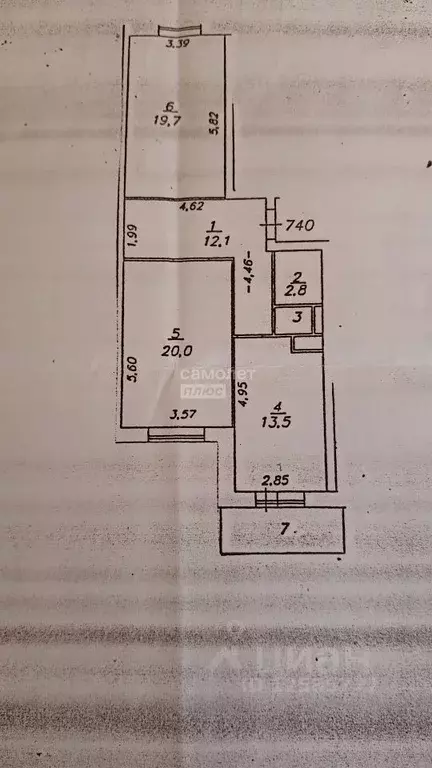 2-к кв. Московская область, Одинцово ул. Маковского, 16 (69.1 м) - Фото 2