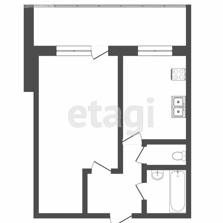 1-комнатная квартира: Тюмень, Минская улица, 7 (37.4 м) - Фото 1