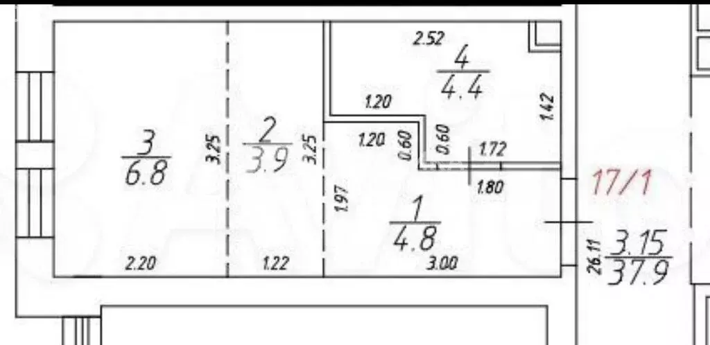 Квартира-студия: Москва, Ильменский проезд, 12 (20.1 м) - Фото 1