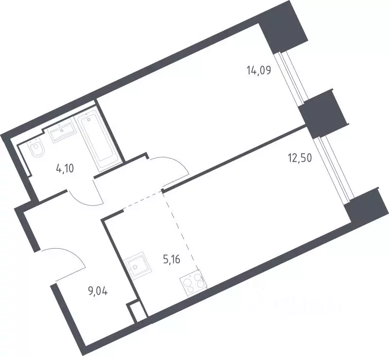 1-к кв. Московская область, Красногорск Спутник жилой комплекс, 19 ... - Фото 1