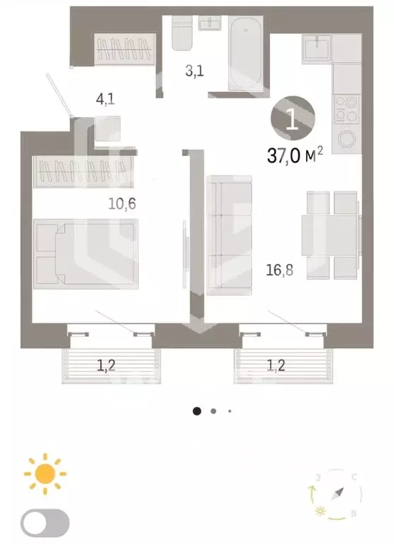 1-к кв. Москва Тагильская ул., 6/1 (37.0 м) - Фото 1