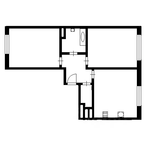 2-к кв. Москва Каширское ш., 65к2 (62.0 м) - Фото 1