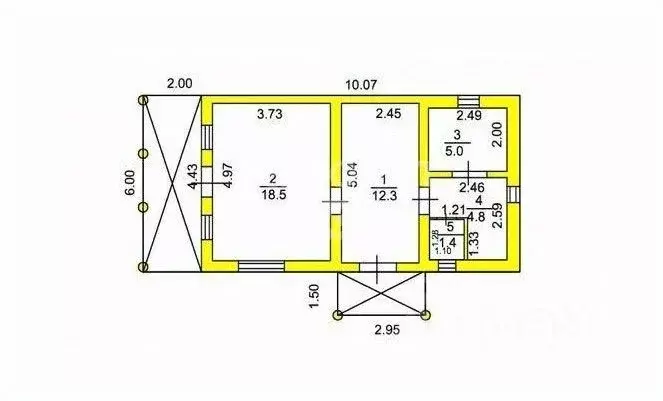 Дом в Марий Эл, Медведевский район, Сидоровское с/пос, д. Новотроицк ... - Фото 2