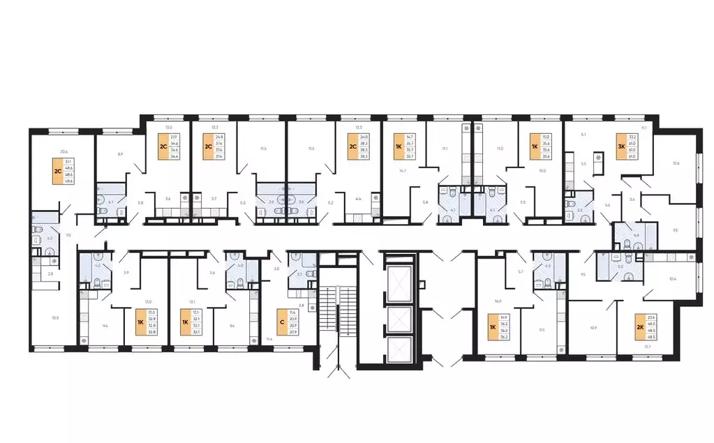 2-к кв. Приморский край, Владивосток ул. Расула Гамзатова, 7к3 (38.3 ... - Фото 1