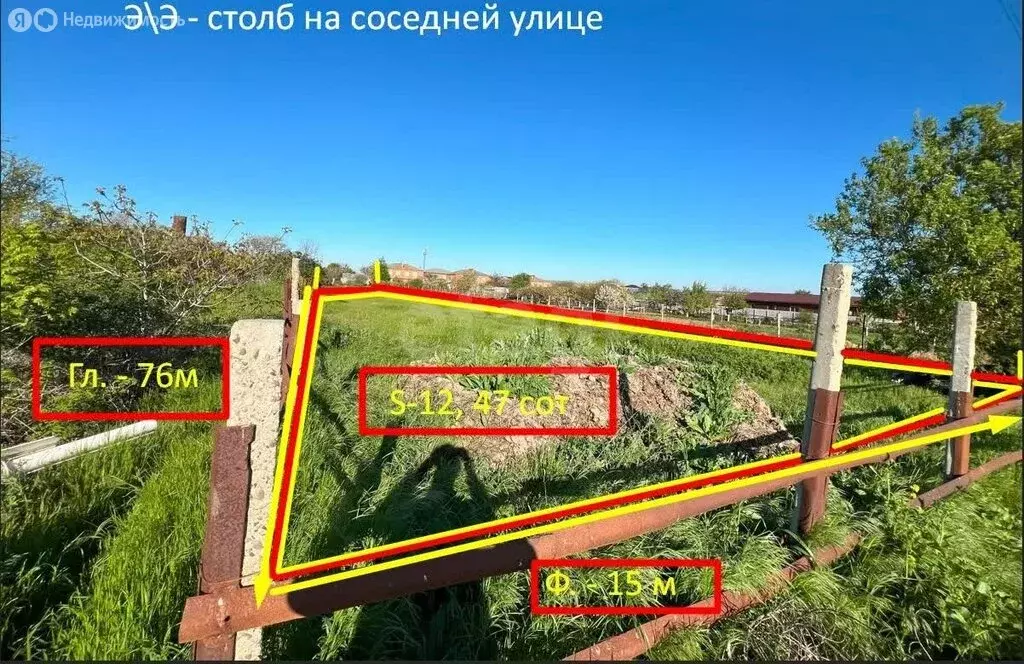 Участок в станица Тамань, Первомайская улица (12.46 м) - Фото 1