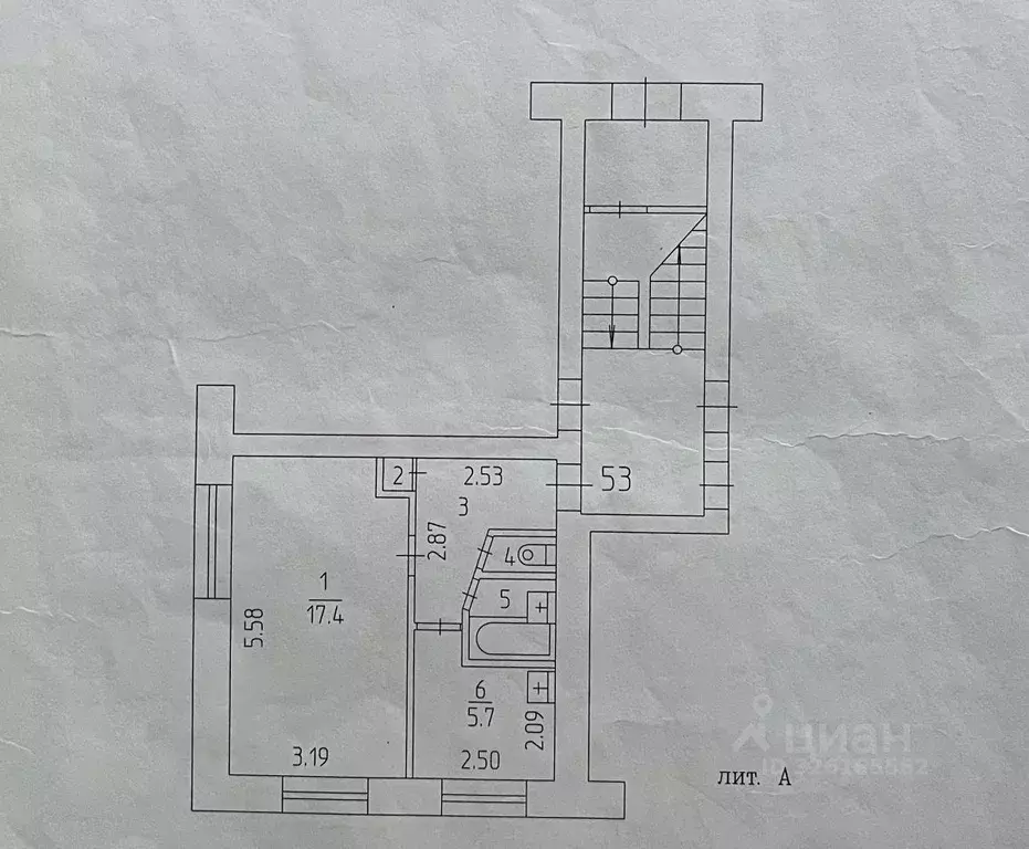 1-к кв. Пермский край, Пермь ул. Плеханова, 58 (31.2 м) - Фото 2