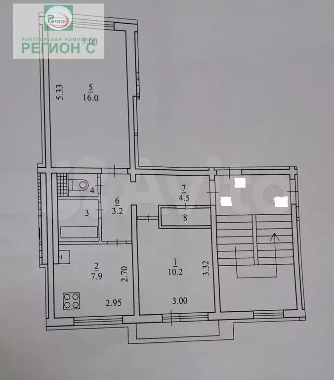 2-к. квартира, 46,8 м, 4/5 эт. - Фото 1