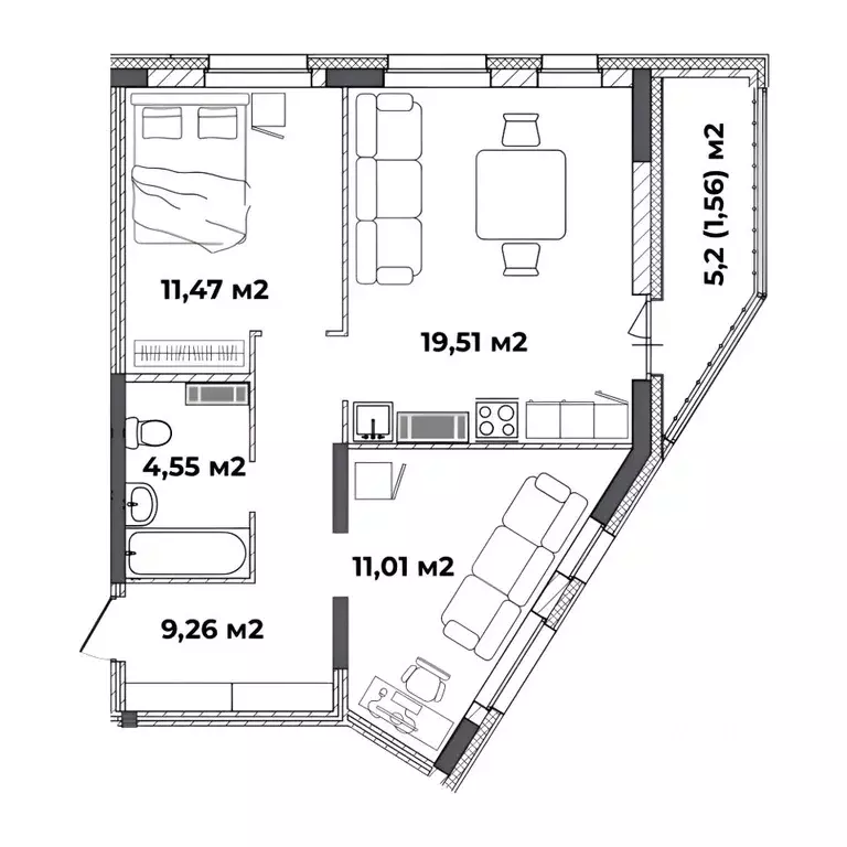 2-к кв. Ярославская область, Ярославль ул. Старая Костромская, 4 ... - Фото 0