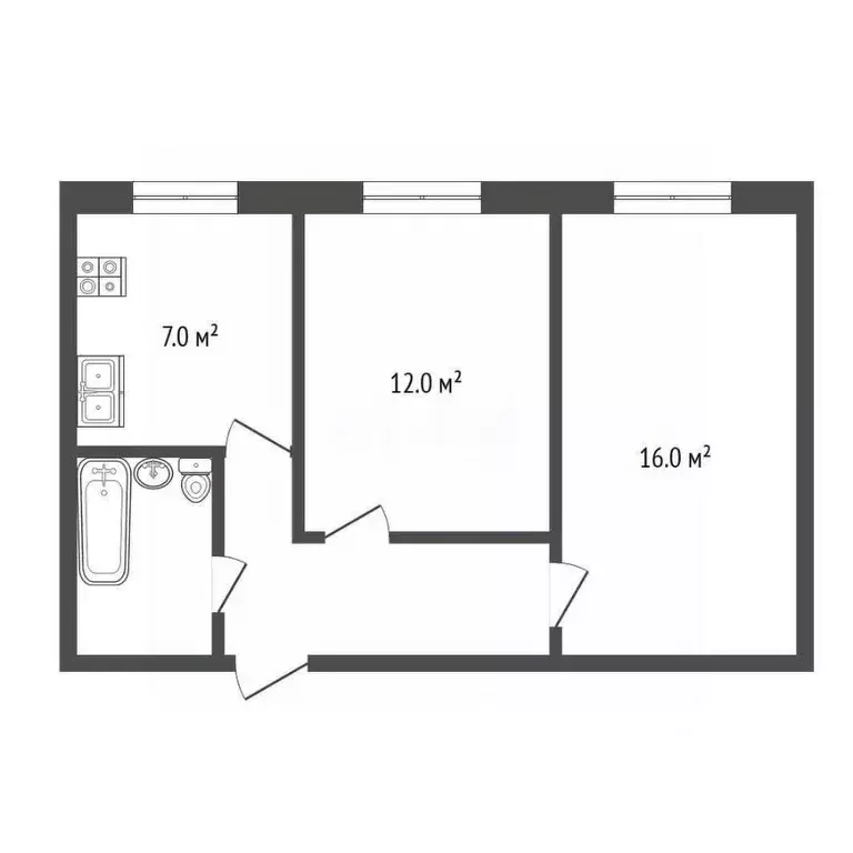 2-к кв. Московская область, Мытищи Летная ул., 27 (42.5 м) - Фото 1