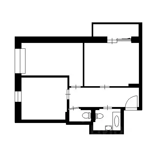 3-к кв. Новосибирская область, Новосибирск ул. Кирова, 242 (65.0 м) - Фото 2
