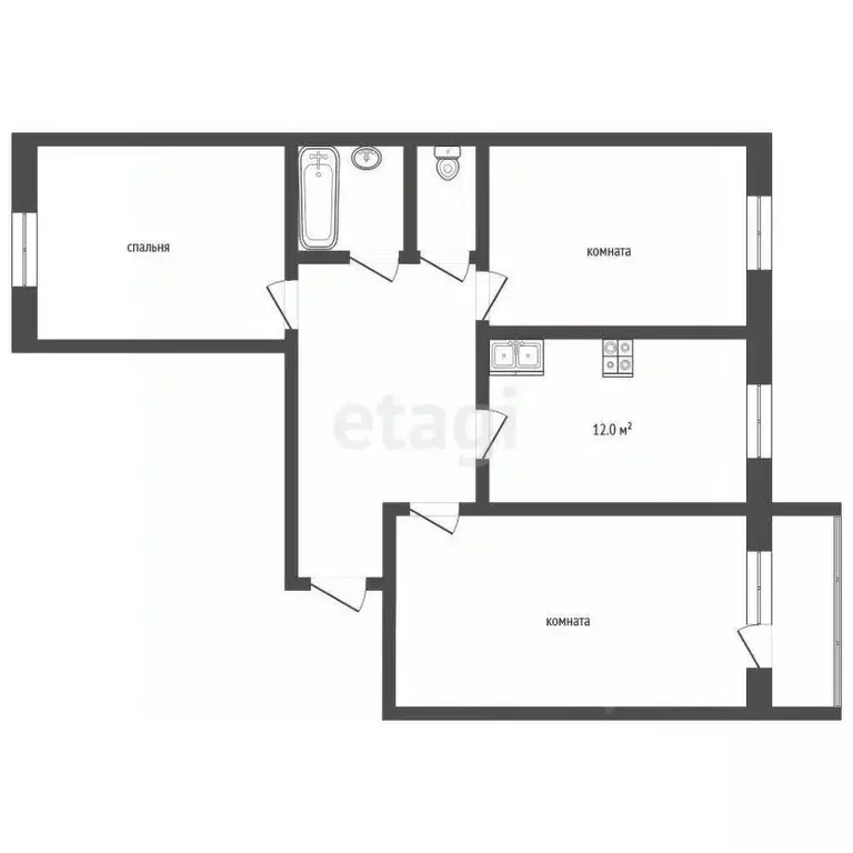 3-к кв. Московская область, Ленинский городской округ, Мисайлово пгт ... - Фото 1