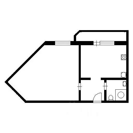 1-к кв. Воронежская область, Воронеж ул. Шишкова, 72/1 (41.0 м) - Фото 2