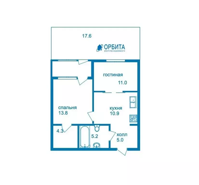 2-комнатная квартира: Тюмень, улица Игоря Комиссарова, 25 (71.6 м) - Фото 1