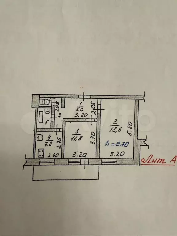 2-к. квартира, 50,6 м, 2/9 эт. - Фото 0