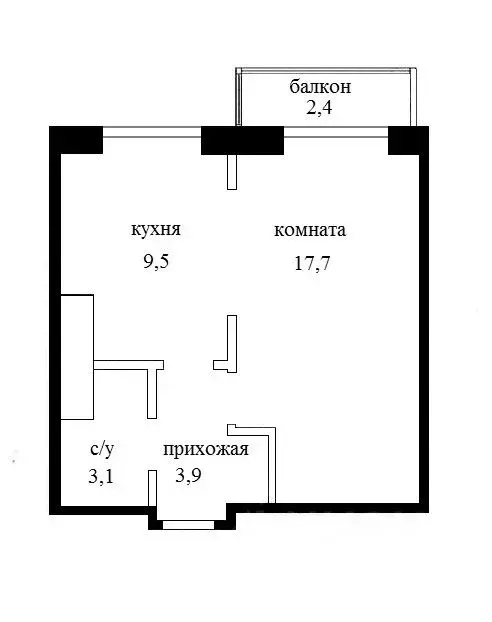 1-к кв. Ленинградская область, Кудрово г. Всеволожский район, ... - Фото 2