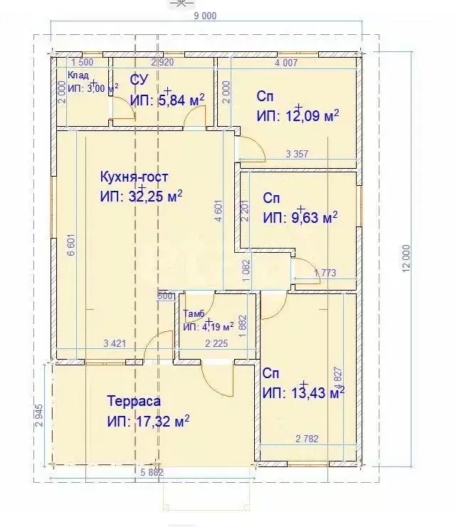 Дом в Вологодская область, пос. Можайское  (108 м) - Фото 2